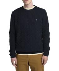 TIMBERLAND P-B LAMBWOOL Pullover mit Rundhalsausschnitt aus Wollmischung - Herrenpullover
