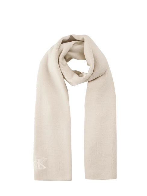 CALVIN KLEIN CK JEANS MONOGRAM EMBRO Schal aus recyceltem Polyester Birke - Schals