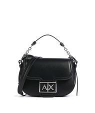 ARMANI EXCHANGE A|X BUCKLE Mini-Rundtasche mit Schultergurt Schwarz - Damentaschen - 1