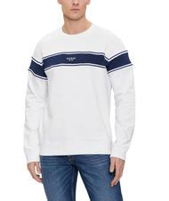GUESS INSERTED STRIPE Sweatshirt aus Baumwolle mit Rundhalsausschnitt - Sweatshirts Herren
