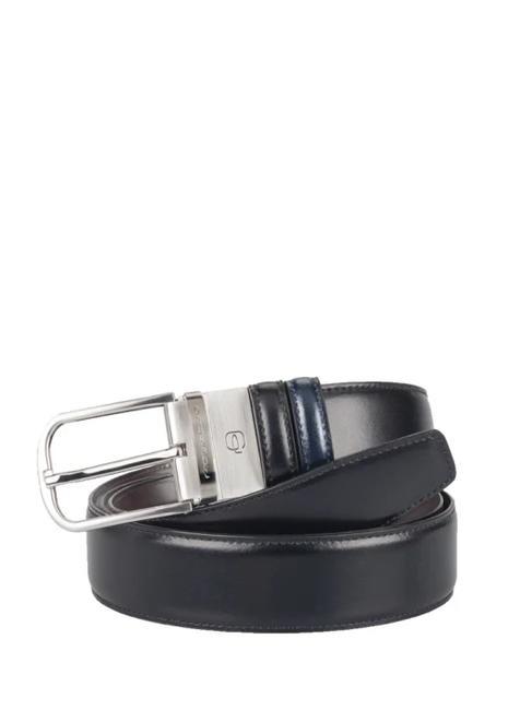 PIQUADRO X11  Wendegürtel aus Leder Schwarz Blau - Gürtel