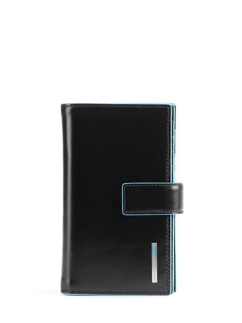 PIQUADRO Portafoglio Linie BLUE SQUARE, aus Leder, mit Geldbörse Schwarz - Brieftaschen Damen