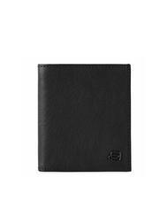 PIQUADRO BLACK SQUARE  Vertikale Lederbrieftasche Schwarz - Brieftaschen Herren - 1