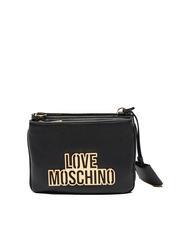 LOVE MOSCHINO METALLIC LOGO Umhängetasche Schwarz - Damentaschen - 1