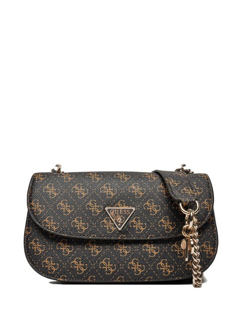 GUESS ECO ERICA Schulter-/Umhängetasche braun - Damentaschen