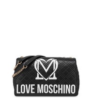 LOVE MOSCHINO LOGO QUILT Umhängetasche ne / offw - Damentaschen - 1