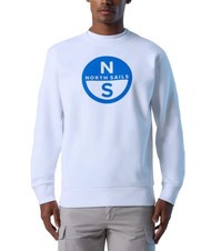 NORTH SAILS BASIC Sweatshirt mit Rundhalsausschnitt und Logo-Print Wei&szlig; - Sweatshirts Herren - 1