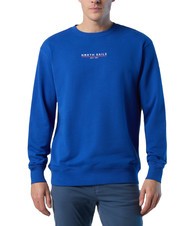 NORTH SAILS BASIC Baumwoll-Sweatshirt mit Logo-Schriftzug Surfblau - Sweatshirts Herren - 1