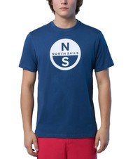 NORTH SAILS BASIC T-Shirt aus Baumwolle mit Logo-Print dunkler Denim - Herren-T-Shirts - 1
