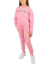 TRUSSARDI FLESHI Trainingsanzug aus Sweatshirt und Hose Beconia rosa - Trainingsanzüge für Kinder - 1