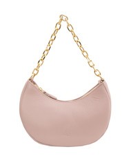 LESAC GIUDITTA Hobo-Tasche aus Leder mit Kette tausendj&auml;hriges Rosa - Damentaschen - 1