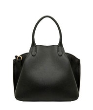 LESAC ALICE Lederhandtasche mit Schultergurt Schwarz - Damentaschen - 1