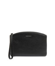 COCCINELLE ROUNDED ENVELOPE Clutch aus Leder mit Manschette Schwarz - Damentaschen - 1