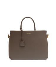 COCCINELLE BLUE SOFT Handtasche aus geh&auml;mmertem Leder Ebenholz - Damentaschen - 1