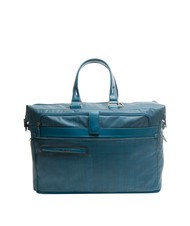 PIQUADRO CAMPIONARIO - SIGNO Reisetasche aus geflammtem Stoff und Leder Luftfahrt - Reisetaschen - 1