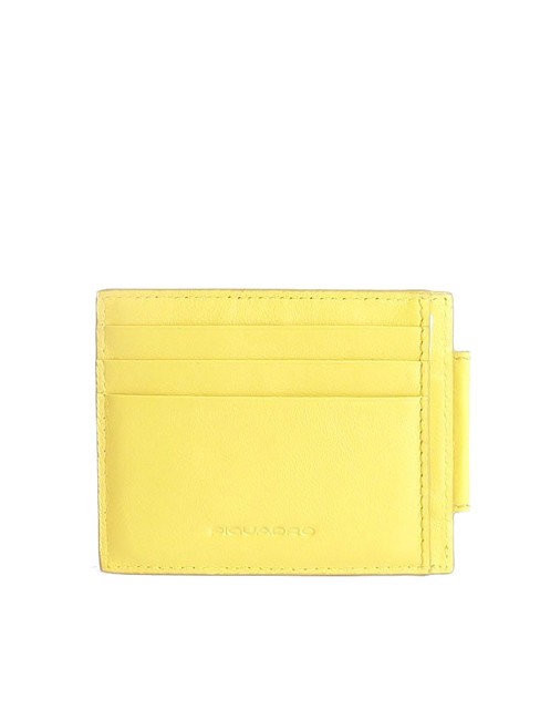 PIQUADRO URBAN Kreditkartenetui aus Leder Gelb - Brieftaschen Herren
