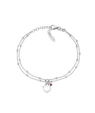 AMEN AMORE Silberarmband mit Herzanhänger - Armbänder