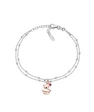 AMEN AMORE Silberarmband mit Bärenanhänger - Armbänder