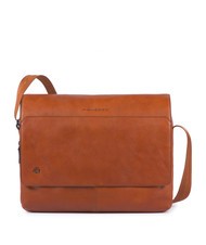 PIQUADRO CAMPIONARIO - BLACK SQUARE Leder-Messenger f&uuml;r 14-Zoll-Laptop ORANGE - Arbeitstaschen - 1