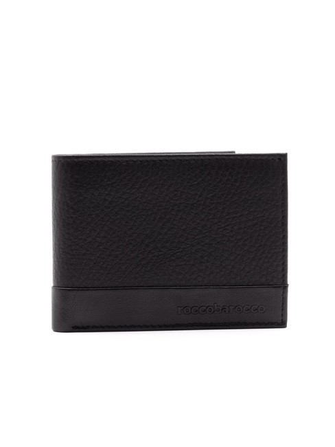 ROCCOBAROCCO ROBERT Lederbrieftasche mit Klappe Schwarz - Brieftaschen Herren