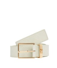 TOMMY HILFIGER TH SQUARE MONOGRAM Ledergürtel Zuckerrohr - Gürtel - 1