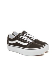 VANS WARD PLATFORM Hohe Turnschuhe schwarz weiß - Damenschuhe - 1