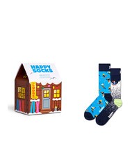 HAPPY SOCKS SKIING CHALET Geschenkset mit 2 Paar Socken - Unisex-Socken