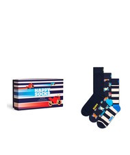 HAPPY SOCKS NAVY Geschenkset mit 3 Paar Socken - Unisex-Socken
