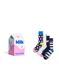 HAPPY SOCKS MILK CARTON Geschenkset mit 4 Paar Socken - Unisex-Socken