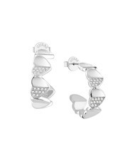 GUESS LOVELY GUESS Herz-Halbkreis-Ohrringe - Ohrringe