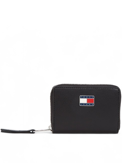 TOMMY HILFIGER TOMMY JEANS PILLOW Münzgeldbörse mit umlaufendem Reißverschluss Schwarz - Brieftaschen Damen