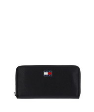 TOMMY HILFIGER TOMMY JEANS PILLOW Portemonnaie mit umlaufendem Reißverschluss Schwarz - Brieftaschen Damen - 1