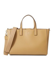 TOMMY HILFIGER TH SOFT LOGOTAPE Handshopper mit Schultergurt Safari-Leinwand - Damentaschen - 1