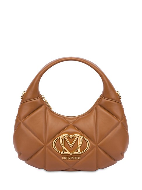 LOVE MOSCHINO GEOMETRIC Umhängetasche mit Schultergurt Kamel - Damentaschen