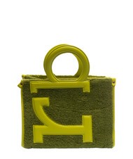 ROCCOBAROCCO ICONIC TEDDY Tragetasche mit Schultergurt S&auml;uregr&uuml;n - Damentaschen - 1