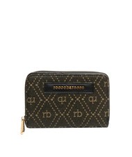 ROCCOBAROCCO FRIDA Mittelgroße Jacquard-Geldbörse Schwarz - Brieftaschen Damen - 1