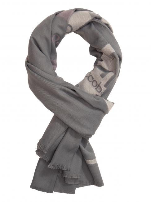 ROCCOBAROCCO RB Schal mit Allover-Logo dunkelgrau - Schals