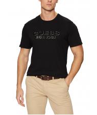 GUESS SS BSC VELVET LOGO  Baumwoll-T-Shirt jetbla - Herren-T-Shirts - 1