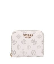 GUESS LAUREL Peony Mini-Geldbörse mit umlaufendem Reißverschluss weißes Logo - Brieftaschen Damen - 1