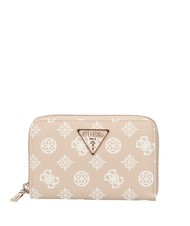 GUESS LAUREL Peony Mittelgroße Geldbörse mit umlaufendem Reißverschluss Sand-Logo - Brieftaschen Damen - 1