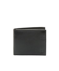 ROCCOBAROCCO PLAIN Lederbrieftasche mit Klappe Schwarz - Brieftaschen Herren - 1