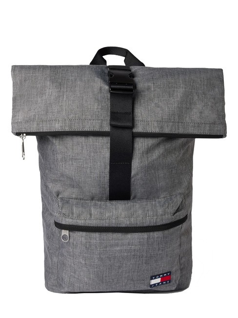 TOMMY HILFIGER TOMMY JEANS ESSENTIAL DAILY  Rolltop-Rucksack Zinkgrau - PC-Rucksäcke