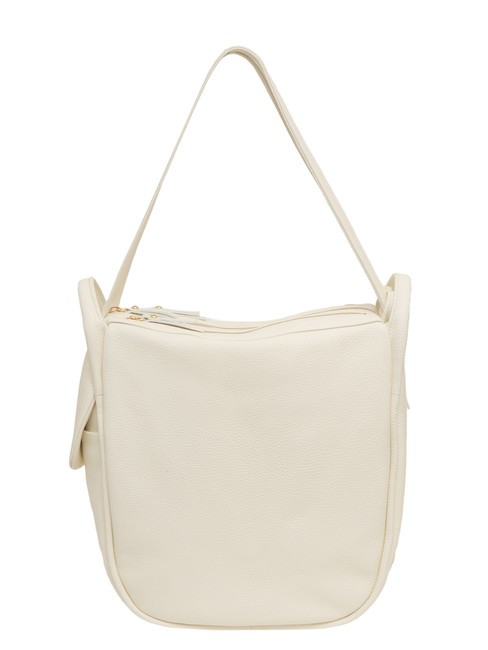 LESAC TRIO  Rucksack aus gehämmertem Leder Weiß - Damentaschen