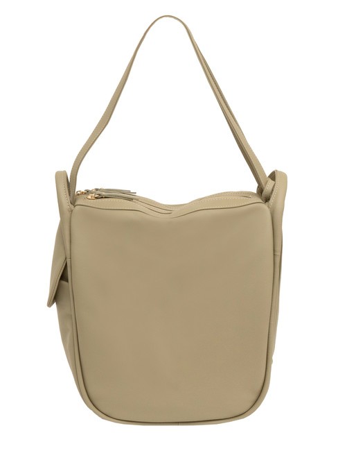 LESAC TRIO  Rucksack aus gehämmertem Leder Taube - Damentaschen