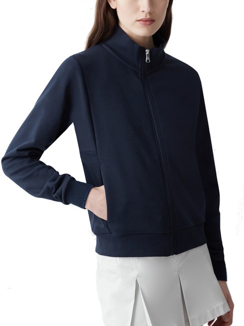 COLMAR CONNECTIVE Sweatshirt mit durchgehendem Reißverschluss und Stehkragen marineblau - Sweatshirts Damen