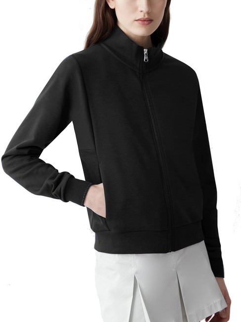 COLMAR CONNECTIVE Sweatshirt mit durchgehendem Reißverschluss und Stehkragen Schwarz - Sweatshirts Damen