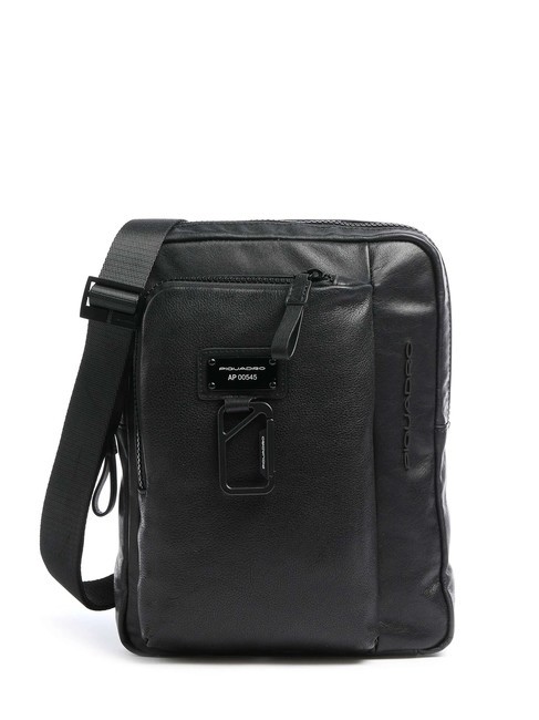 PIQUADRO HARPER Ledertasche für iPad 11 Schwarz - Umhängetaschen Herren