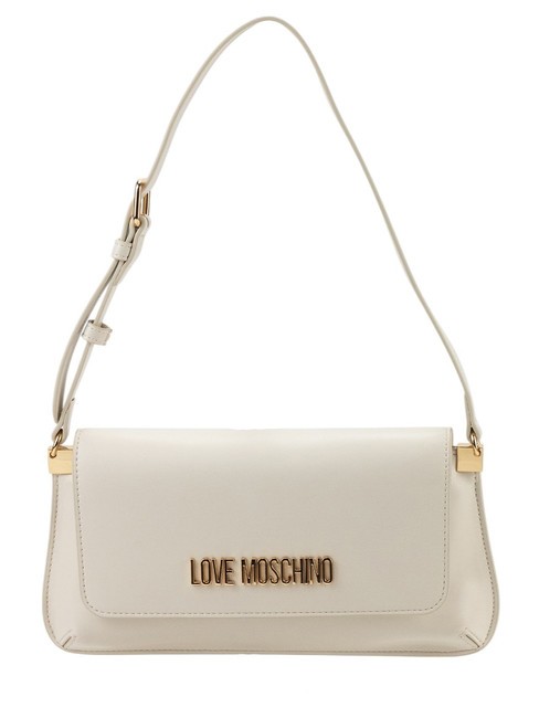 LOVE MOSCHINO LOGO LETTERING Umhängetasche Elfenbein - Damentaschen