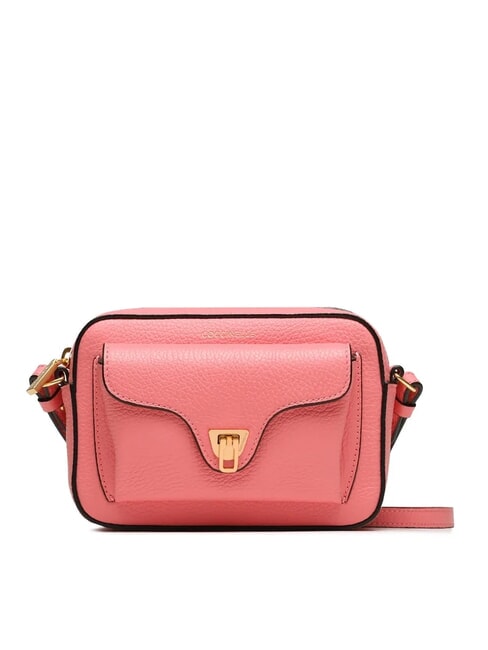 COCCINELLE BEAT SOFT Minitasche aus strukturiertem Leder hyperrosa - Damentaschen