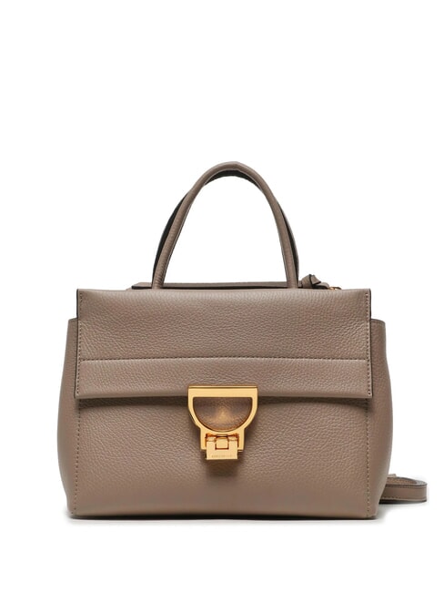 COCCINELLE ARLETTIS Handtasche aus gehämmertem Leder warmes Taupe - Damentaschen